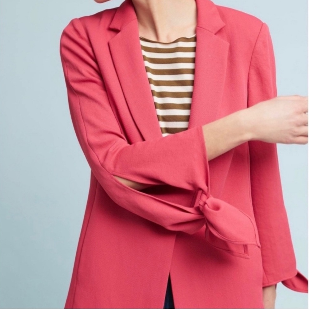 Anthropologie Coral Blazer